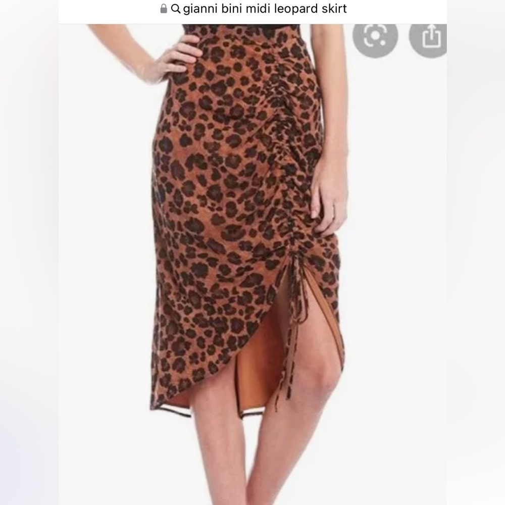 Women’s leopard midi skirt NWT